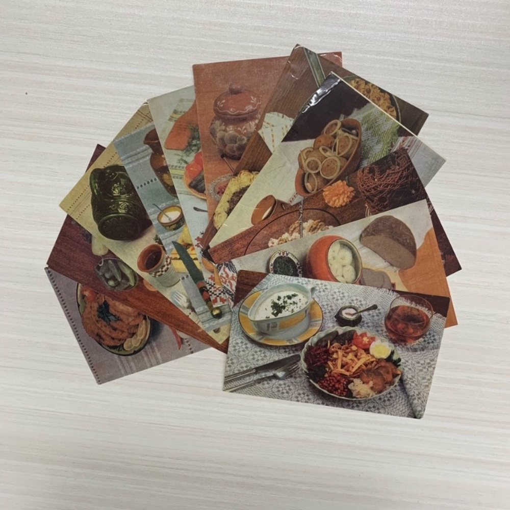 Former USSR Vintage 1986 Set of postcards Potato Dishes
Блюда из картофеля - Picture 4 of 9